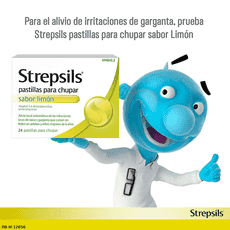 Strepsils sabor Limón sin azúcar (sacarosa)