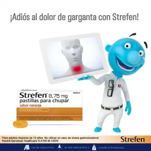 Strefen 8,75 mg Naranja sin azúcar (sacarosa)