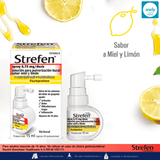 Strefen Spray 8,75 mg solución bucal sabor Miel y Limón