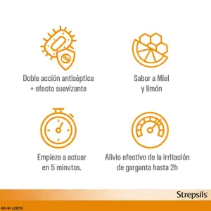 Strepsils sabor Miel y Limón