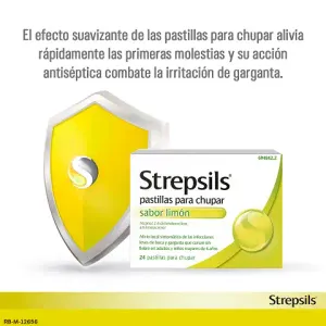 Strepsils sabor Limón sin azúcar (sacarosa)