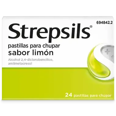 Strepsils sabor Limón sin azúcar (sacarosa)