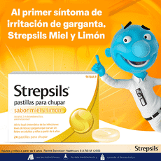 Strepsils pastillas para chupar sabor Miel y Limón