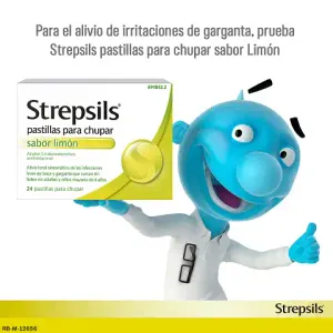 Strepsils sabor Limón sin azúcar (sacarosa)
