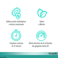 Strepsils pastillas para chupar sabor Menta